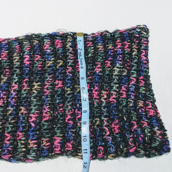 Multi Color Knit Infinity Scarf - Picture 3 of 8